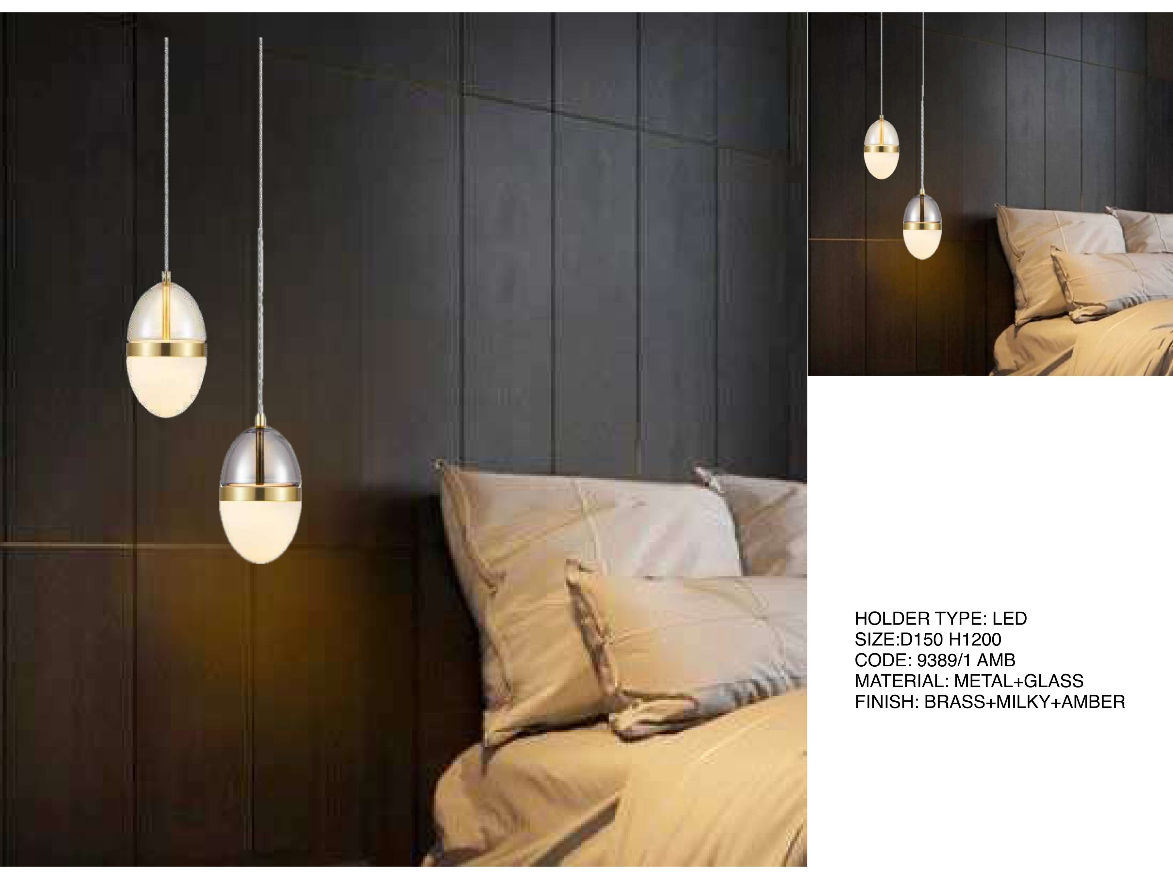 Beyond Lights - Brass Pendant Light- LCHL